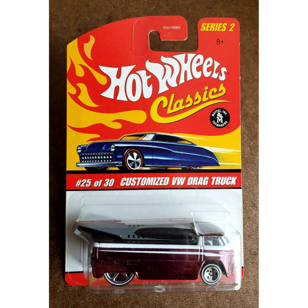2006 Hot Wheels CUSTOMIZED VW DRAG TRUCK DARK PURPLE CLASSICS SERIES 2 #25/30 WL
